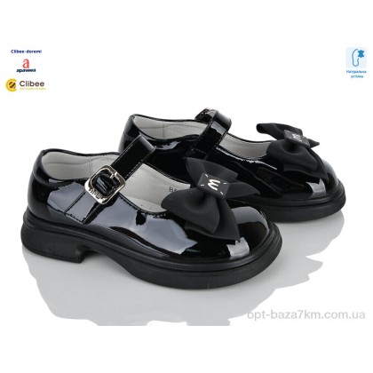 Туфлі дитячі "Clibee-Doremi" AB5704-1 black, (р.р. 25-30), Китай, від 8 шт. Туфлі дитячі "Clibee-Doremi" AB5704-1 black, (р.р. 25-30), Китай, від 8 шт.