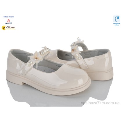 Туфлі дитячі "Clibee-Doremi" ABC3553-1 beige, (р.р. 30-35), Китай, від 8 шт. Туфлі дитячі "Clibee-Doremi" ABC3553-1 beige, (р.р. 30-35), Китай, від 8 шт.