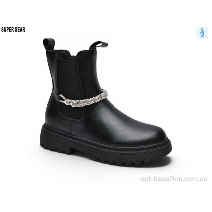 Ботинки женские "Super Gear" 0025-019 black, (р.р. 36-41), Китай, от 6 шт. Ботинки женские "Super Gear" 0025-019 black, (р.р. 36-41), Китай, от 6 шт.