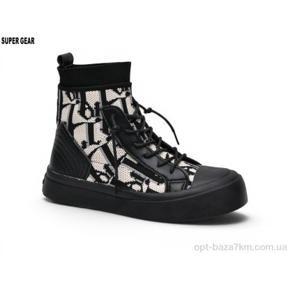 Ботинки детские "Super Gear" 01-03A black, (р.р. 31-36), Китай, от 6 шт. Ботинки детские "Super Gear" 01-03A black, (р.р. 31-36), Китай, от 6 шт.