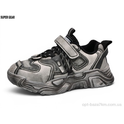 Кроссовки детские "Super Gear" A01-1686 black, (р.р. 32-37), Китай, от 6 шт. Кроссовки детские "Super Gear" A01-1686 black, (р.р. 32-37), Китай, от 6 шт.