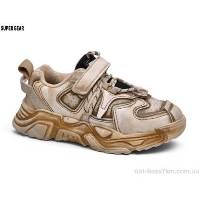 Кроссовки детские "Super Gear" A02-1686 brown, (р.р. 32-37), Китай, от 6 шт. Кроссовки детские "Super Gear" A02-1686 brown, (р.р. 32-37), Китай, от 6 шт.