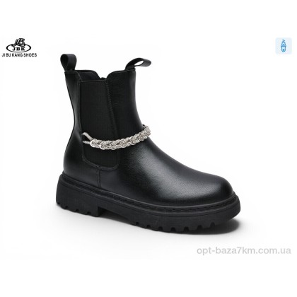 Ботинки женские "Jibukang" 0025-019 black, (р.р. 36-41), Китай, от 6 шт.