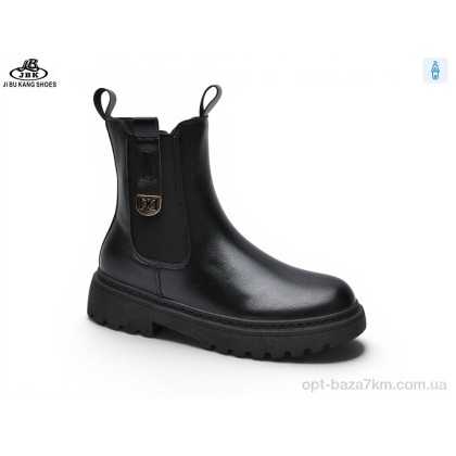 Ботинки женские "Jibukang" 0025-021 black, (р.р. 36-41), Китай, от 6 шт.