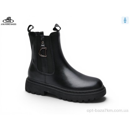 Ботинки женские "Jibukang" 0025-013 black, (р.р. 36-41), Китай, от 6 шт.
