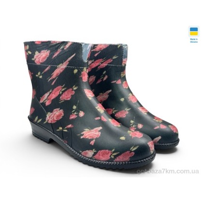 Гумове взуття жіноче "Rai shoes" Троянда чорний, (р.р. 36-41), Україна, від 6 шт. Гумове взуття жіноче "Rai shoes" Троянда чорний, (р.р. 36-41), Україна, від 6 шт.