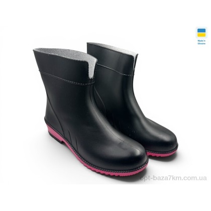 Гумове взуття жіноче "Rai shoes" Літма чорно-рожевий, (р.р. 36-41), Україна, від 6 шт. Гумове взуття жіноче "Rai shoes" Літма чорно-рожевий, (р.р. 36-41), Україна, від 6 шт.