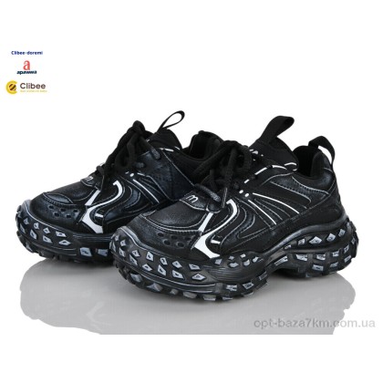 Кроссовки детские "Clibee-Doremi" ABC8665-56 black, (р.р. 31-37), Китай, от 7 шт. Кроссовки детские "Clibee-Doremi" ABC8665-56 black, (р.р. 31-37), Китай, от 7 шт.