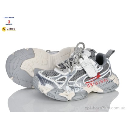 Кроссовки детские "Clibee-Doremi" 25Q221A grey, (р.р. 31-37), Китай, от 7 шт. Кроссовки детские "Clibee-Doremi" 25Q221A grey, (р.р. 31-37), Китай, от 7 шт.