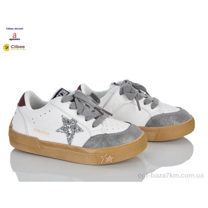 Кроссовки детские "Clibee-Doremi" A261097 white-grey, (р.р. 31-37), Китай, от 7 шт. Кроссовки детские "Clibee-Doremi" A261097 white-grey, (р.р. 31-37), Китай, от 7 шт.