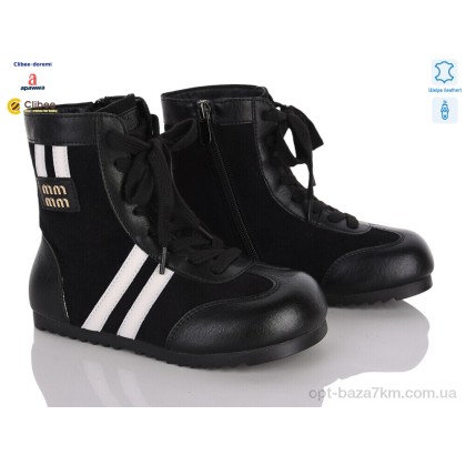 Ботинки детские "Clibee-Doremi" A9312 black фліс, (р.р. 31-37), Китай, от 7 шт. Ботинки детские "Clibee-Doremi" A9312 black фліс, (р.р. 31-37), Китай, от 7 шт.