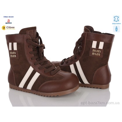 Ботинки детские "Clibee-Doremi" A9312 brown фліс, (р.р. 31-37), Китай, от 7 шт. Ботинки детские "Clibee-Doremi" A9312 brown фліс, (р.р. 31-37), Китай, от 7 шт.