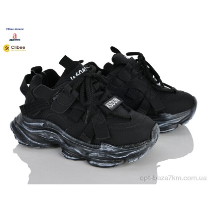 Кроссовки детские "Clibee-Doremi" ABC866538-1 black, (р.р. 31-37), Китай, от 7 шт. Кроссовки детские "Clibee-Doremi" ABC866538-1 black, (р.р. 31-37), Китай, от 7 шт.