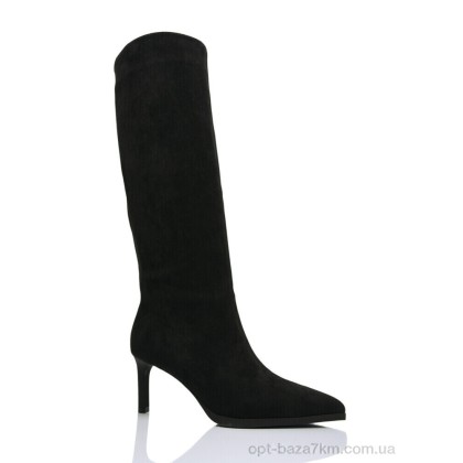 Сапоги женские "Violeta" V005-25-3 black, (р.р. 36-41), Китай, от 8 шт.