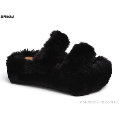 Тапки женские "Super Gear" CA08 black, (р.р. 36-40), Китай, от 8 шт. Тапки женские "Super Gear" CA08 black, (р.р. 36-40), Китай, от 8 шт.