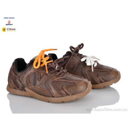 Кроссовки детские "Clibee-Doremi" ABC033179 brown, (р.р. 31-37), Китай, от 7 шт. Кроссовки детские "Clibee-Doremi" ABC033179 brown, (р.р. 31-37), Китай, от 7 шт.