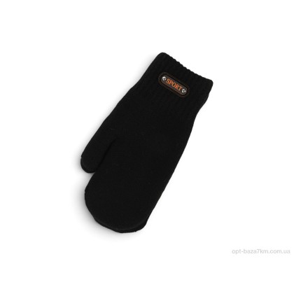 Рукавиці чоловічі "Королева" D1024 black, (р.р. One size), Китай, від 12 шт.