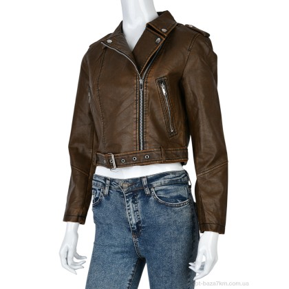Куртка женская "Мир" 4503-3922-Y8 brown, (р.р. S-XL), Китай, от 4 шт.