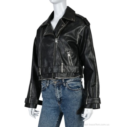 Куртка женская "Мир" 4503-D10-8 black, (р.р. S-L), Китай, от 3 шт.