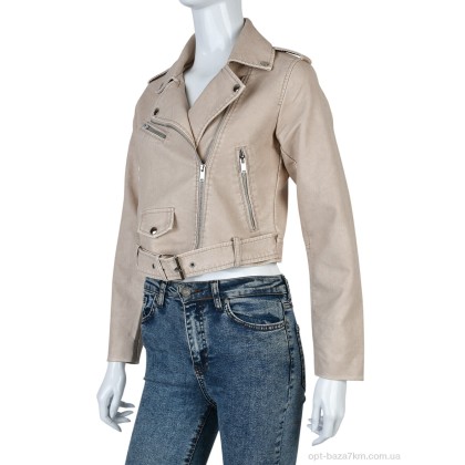 Куртка женская "Мир" 4503-3530-Y24 beige, (р.р. S-L), Китай, от 3 шт.