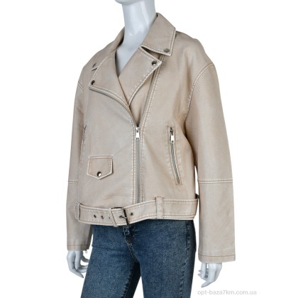 Куртка женская "Мир" 4503-3517-F24 beige, (р.р. S-L), Китай, от 3 шт.