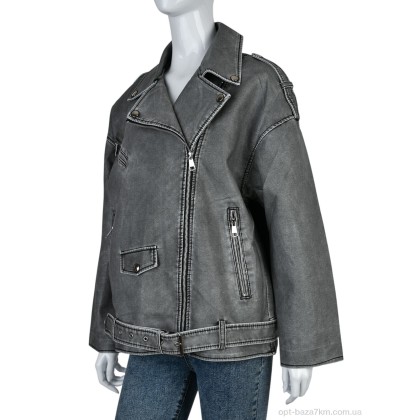 Куртка женская "Мир" 4503-F3601-X1 grey, (р.р. L-3XL), Китай, от 4 шт.