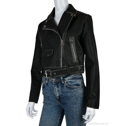 Куртка женская "Мир" 4503-Z301-2 black, (р.р. S-XL), Китай, от 4 шт.