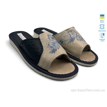 Тапки женские "Rai shoes" 004-1 синьо-бежевий, (р.р. 36-41), Украина, от 6 шт. Тапки женские "Rai shoes" 004-1 синьо-бежевий, (р.р. 36-41), Украина, от 6 шт.