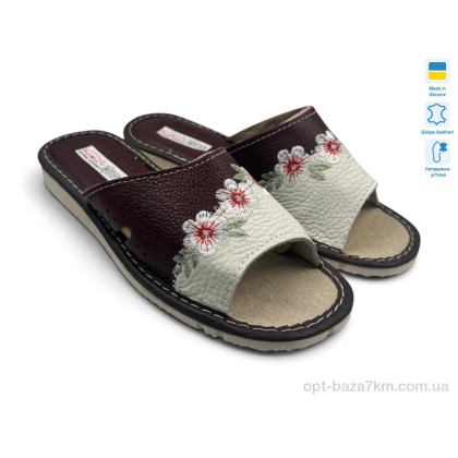 Тапки женские "Rai shoes" 004-2 бордово-білий, (р.р. 36-41), Украина, от 6 шт. Тапки женские "Rai shoes" 004-2 бордово-білий, (р.р. 36-41), Украина, от 6 шт.