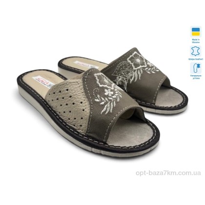 Тапки женские "Rai shoes" 004-6 сірий, (р.р. 36-41), Украина, от 6 шт.