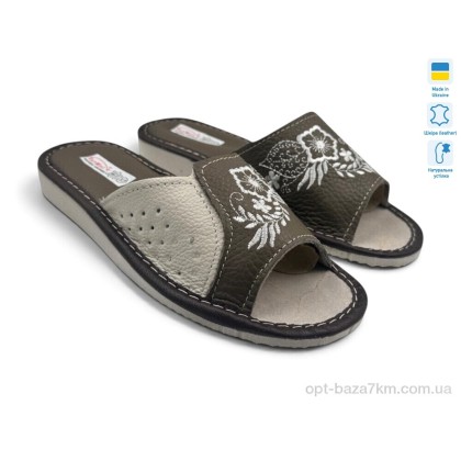 Тапки женские "Rai shoes" 004-8 хакі, (р.р. 36-41), Украина, от 6 шт.