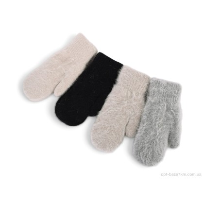 Рукавички жіночі "Королева" B14 mix, (р.р. One size), Китай, від 12 шт.