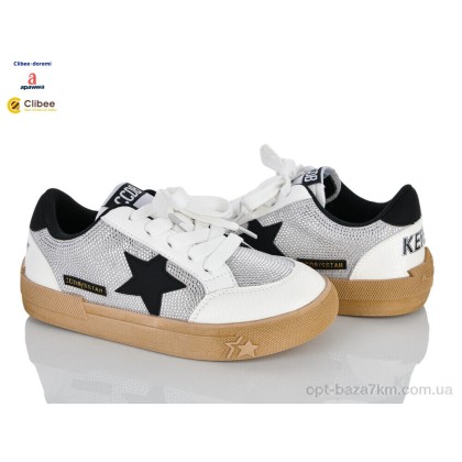 Дитячі кросівки "Clibee-Doremi" ABC261096-1 white-black, (р.р. 31-37), Китай, від 7 шт. Дитячі кросівки "Clibee-Doremi" ABC261096-1 white-black, (р.р. 31-37), Китай, від 7 шт.