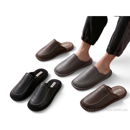 Тапки мужские "Rai shoes" MU8765 mix, (р.р. 41-46), Румыния, от 12 шт.