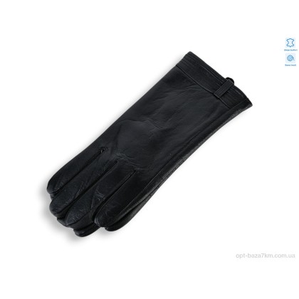 Рукавички жіночі "Королева" G7-808Ж шкіра вовна black, (р.р. 6,5-8,5), Китай, від 10 шт.