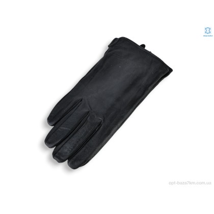 Чоловічі рукавиці "Королева" GN06-0533AМ шкіра махра black, (р.р. 11-13), Китай, від 10 шт.