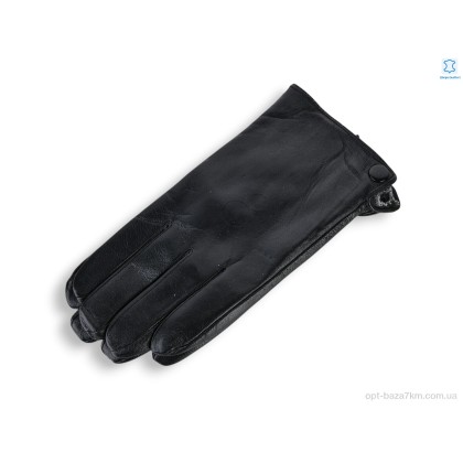 Чоловічі рукавиці "Королева" GN06-01М шкіра махра black, (р.р. 11-13), Китай, від 10 шт.
