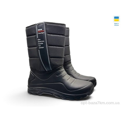 Сапоги из пены мужские "Rai shoes" СМ337 чорний, (р.р. 41-46), Украина, от 8 шт.