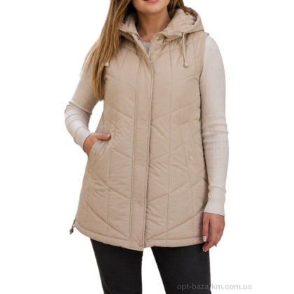 Жилетка жіноча "Sport style" 2330 беж, (р.р. 52-60), Китай, від 5 шт.