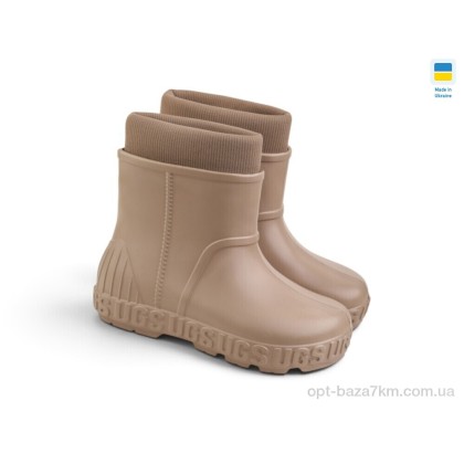Сапоги из пены женские "Rai shoes" RD-662DBg т.бежевий, (р.р. 37-41), Украина, от 6 шт.