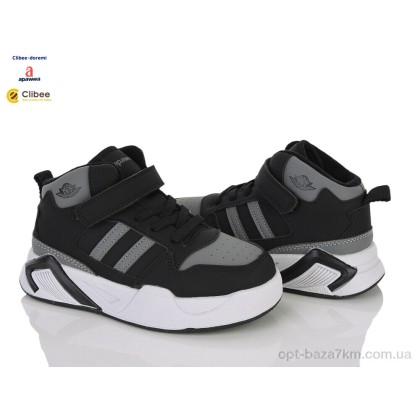 Кроссовки детские "Clibee-Doremi" ABQ1463 black-grey, (р.р. 29-36), Китай, от 8 шт. Кроссовки детские "Clibee-Doremi" ABQ1463 black-grey, (р.р. 29-36), Китай, от 8 шт.