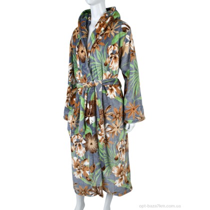 Халат жіночий "Textile" X19 grey, (р.р. XL-3XL), Китай, від 3 шт. Халат жіночий "Textile" X19 grey, (р.р. XL-3XL), Китай, від 3 шт.