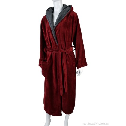 Халат унісекс "Textile" ЖX13 bordo, (р.р. XL-3XL), Китай, від 3 шт. Халат унісекс "Textile" ЖX13 bordo, (р.р. XL-3XL), Китай, від 3 шт.