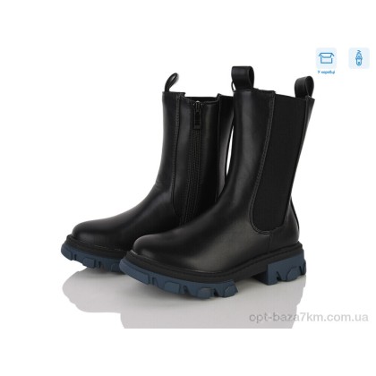 Черевики дитячі "Clibee-ShoSho" 5818L black-blue, (р.р. 31-36), Китай, від 6 шт. Черевики дитячі "Clibee-ShoSho" 5818L black-blue, (р.р. 31-36), Китай, від 6 шт.
