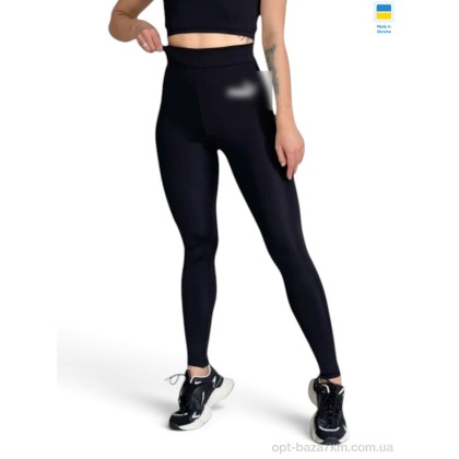 Лосини жіночі "Sport style" 7000-1PU чорний, (р.р. 2XL-5XL), Україна, від 4 шт.