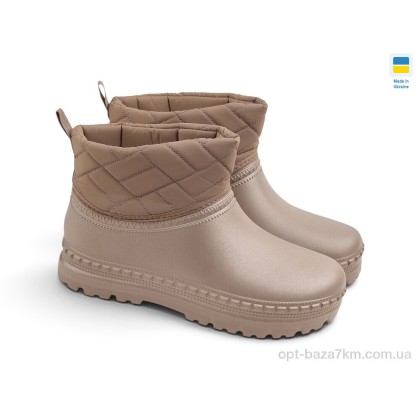 Сапоги из пены женские "Rai shoes" D420 DBg т.бежевий, (р.р. 37-41), Украина, от 6 шт.