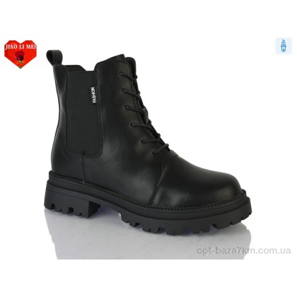 Ботинки женские "Jiao Li Mei" 206 black, (р.р. 36-41), Китай, от 6 шт. Ботинки женские "Jiao Li Mei" 206 black, (р.р. 36-41), Китай, от 6 шт.