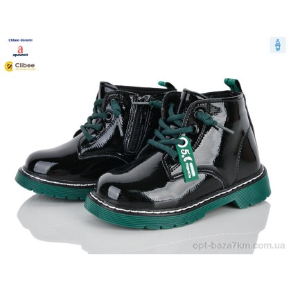 Ботинки детские "Clibee-Doremi" ABC(P)708-1 black-green фліс, (р.р. 26-30), Китай, от 5 шт. Ботинки детские "Clibee-Doremi" ABC(P)708-1 black-green фліс, (р.р. 26-30), Китай, от 5 шт.