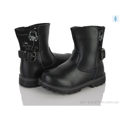 Ботинки детские "Clibee-ShoSho" H65 black, (р.р. 25-30), Китай, от 8 шт. Ботинки детские "Clibee-ShoSho" H65 black, (р.р. 25-30), Китай, от 8 шт.