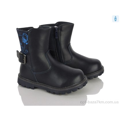 Ботинки детские "Clibee-ShoSho" H65 navy, (р.р. 25-30), Китай, от 8 шт.